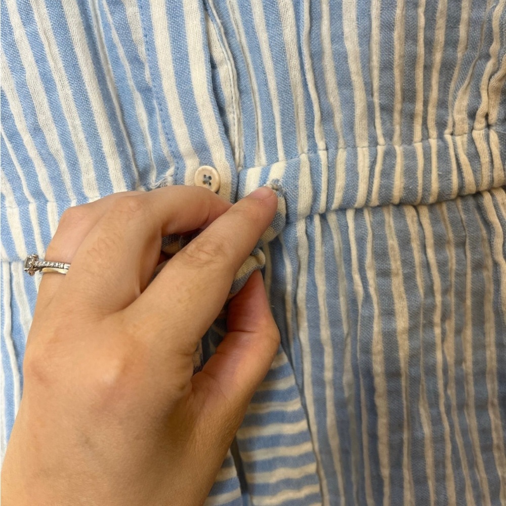 Zara Striped Gauze Dress​ - Picture 3 of 3